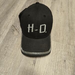 Harley-Davidson Black Cap with Silver Embroidery